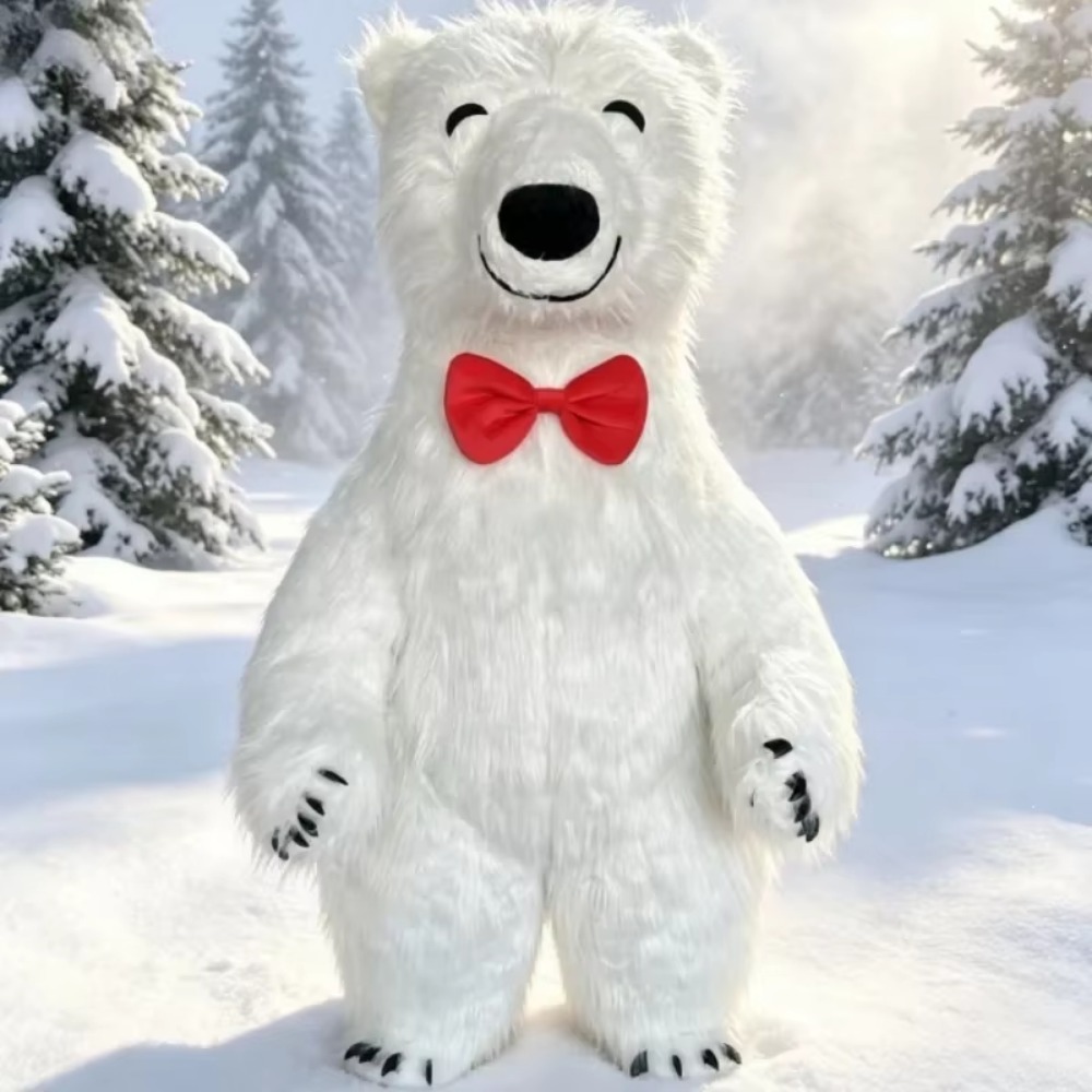 Costumes - Kostum Maskot Kutub Putih Raksasa yang