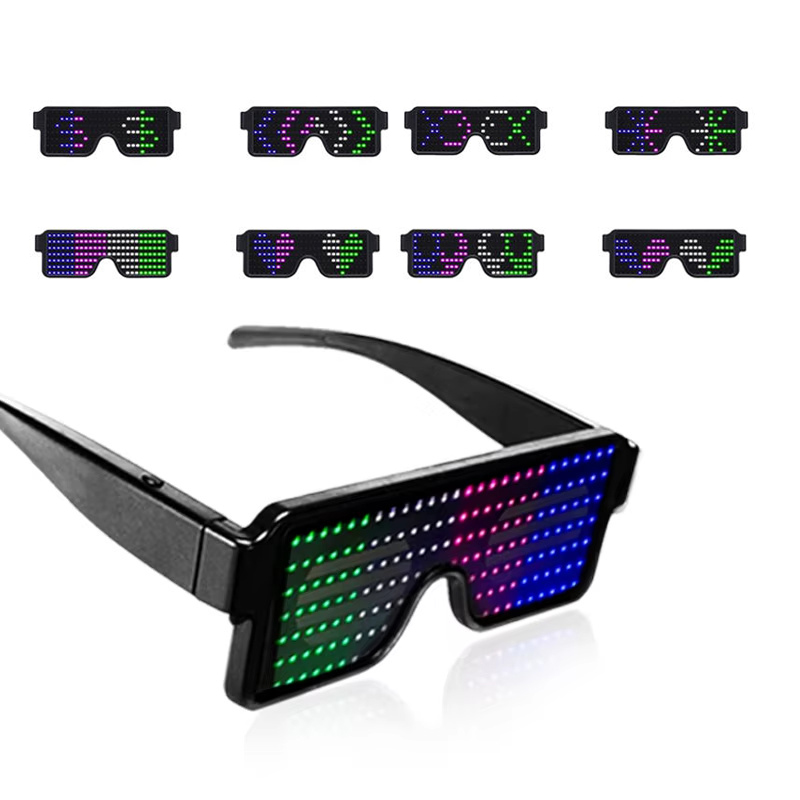 Glow In The Dark Party Glasses - Kacamata LED Menyala Dinamis, Kacamata Pesta,