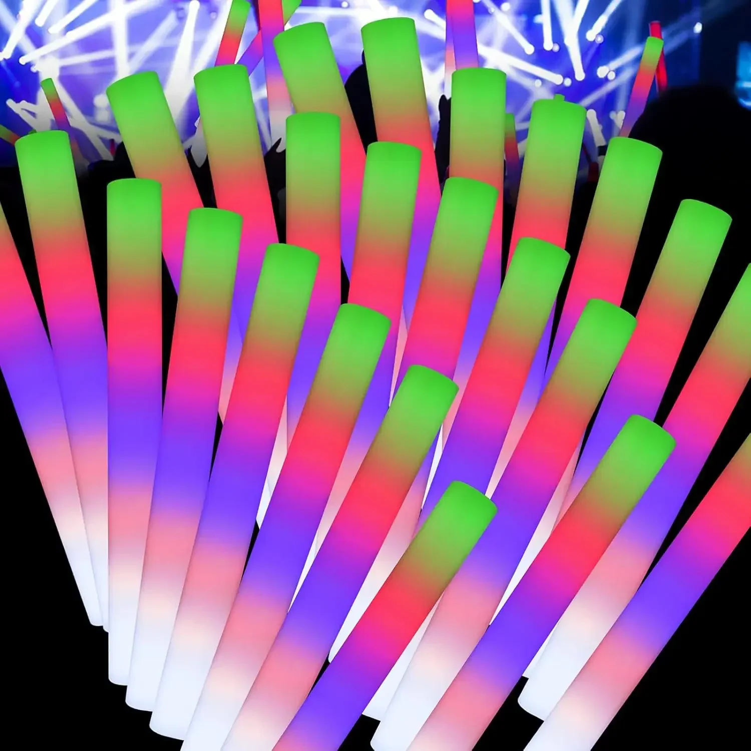 1Z-50PCS Tongkat Busa LED Berc - Flashing Led Foam Sticks Party ulasan dan harga