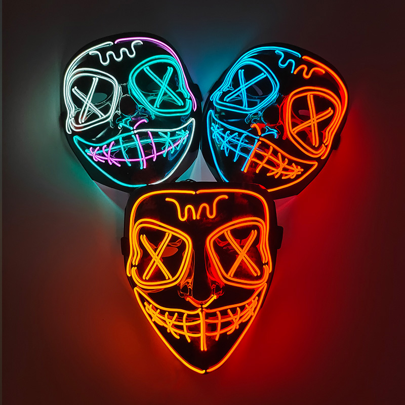Topeng Wajah Penuh Nirkabel, T - Led Purge Mask Halloween ulasan dan harga
