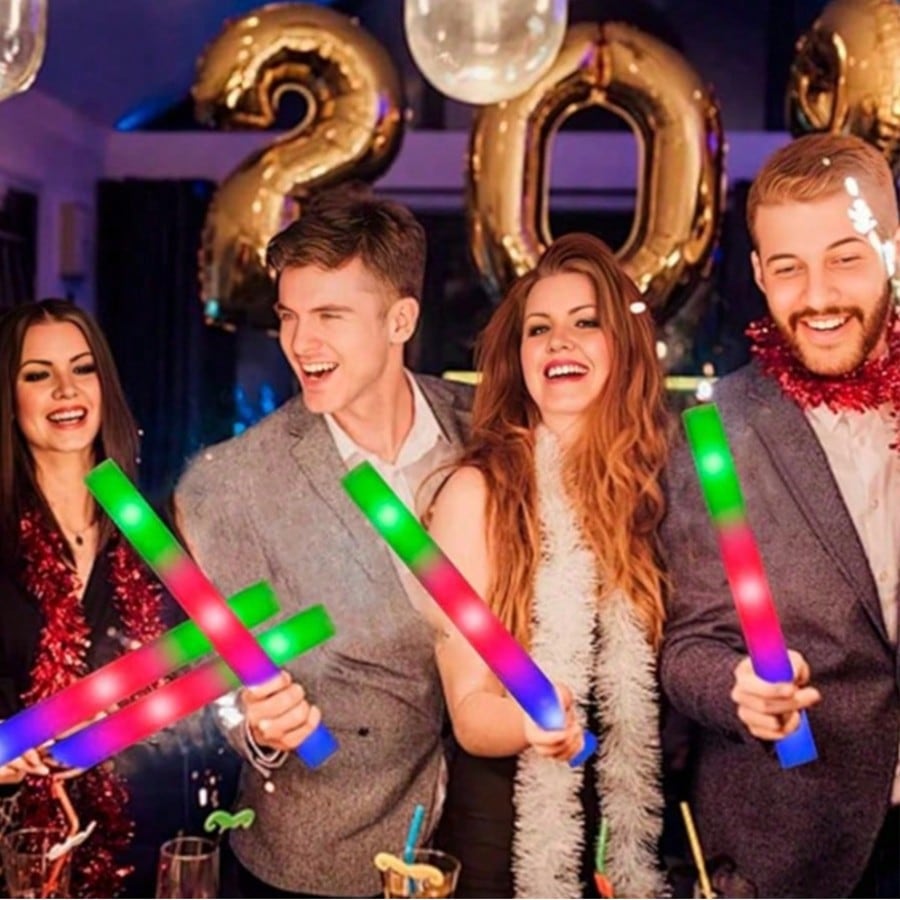 105 buah Tongkat Bercahaya Bus - Flashing Led Foam Sticks Party ulasan dan harga