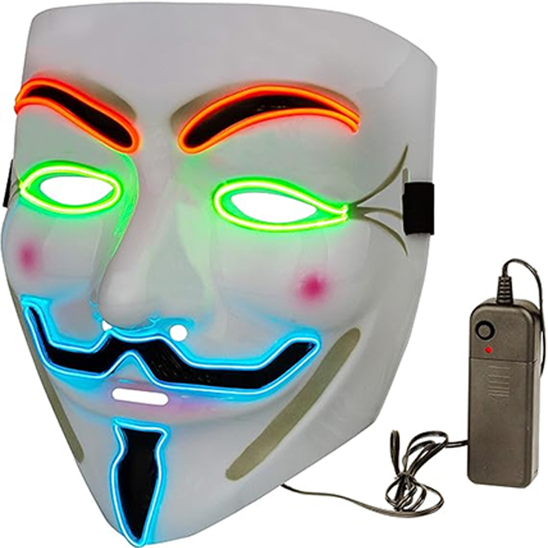 Topeng LED Vendetta Tema Film  - Led Purge Mask Halloween ulasan dan harga