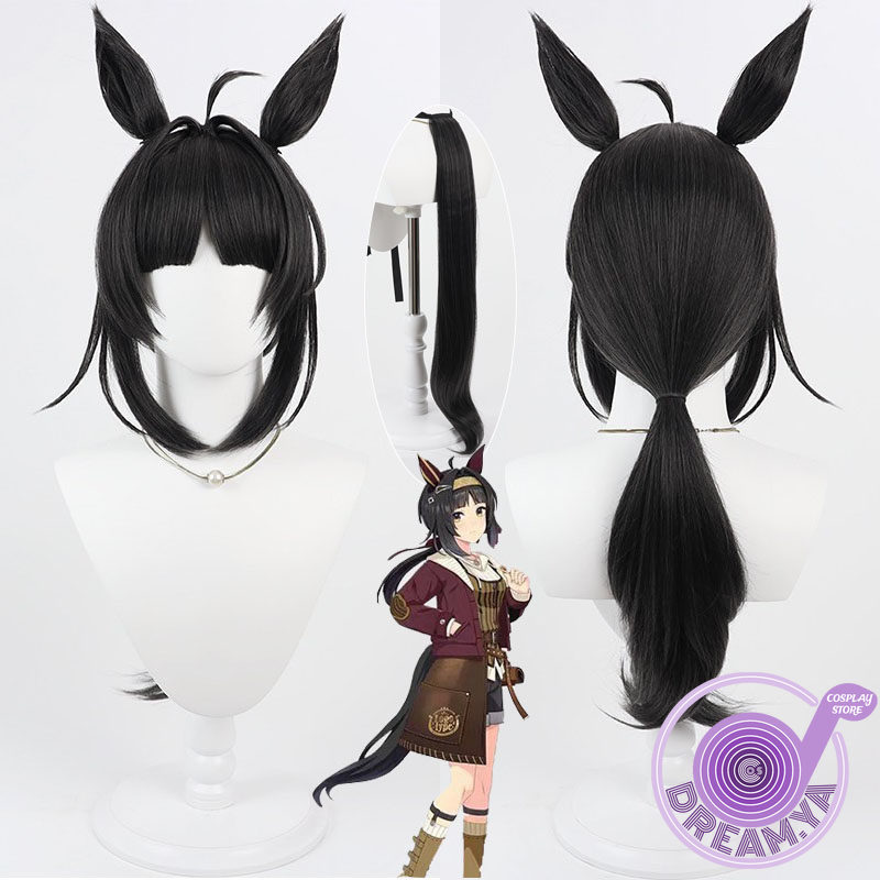 Wig Cosplay Logotype Uma Musum - Anime Cosplay Wig Heat Resistant ulasan dan harga