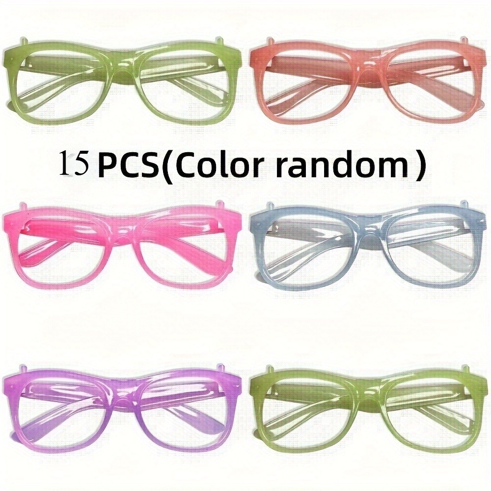 5/12 Buah Kacamata UV Menyala  - Glow In The Dark Party Glasses ulasan dan harga