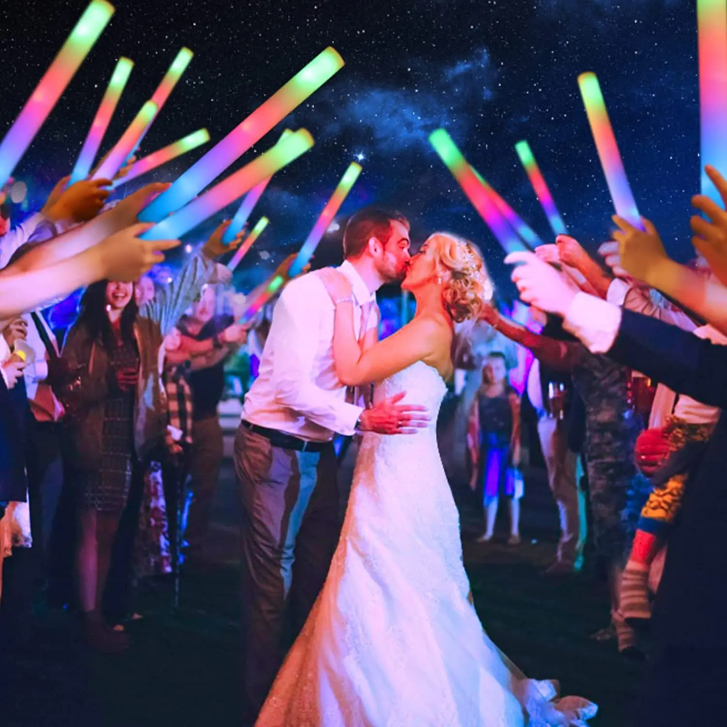 Tongkat LED Kustom, Tongkat Bu - Flashing Led Foam Sticks Party ulasan dan harga
